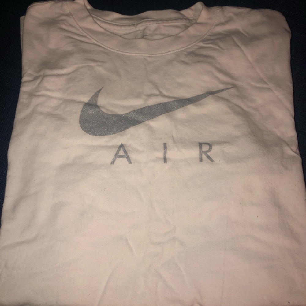 Nike Air White Tee with Gray Logo